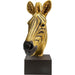 Sculptures Home Decor Deco Object Zebra Gold