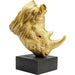 Sculptures Home Decor Deco Object Rhino Gold