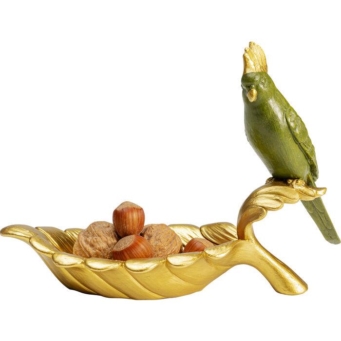 Sculptures Home Decor Deco Bowl Parrot Guard 10x21cm