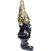 Sculptures Home Decor Deco Figurine Gnome Standing Black Gold 46cm