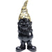 Sculptures Home Decor Deco Figurine Gnome Standing Black Gold 30cm