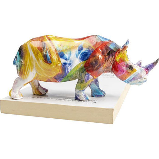 Sculptures Home Decor Deco Figurine Colored Rhino