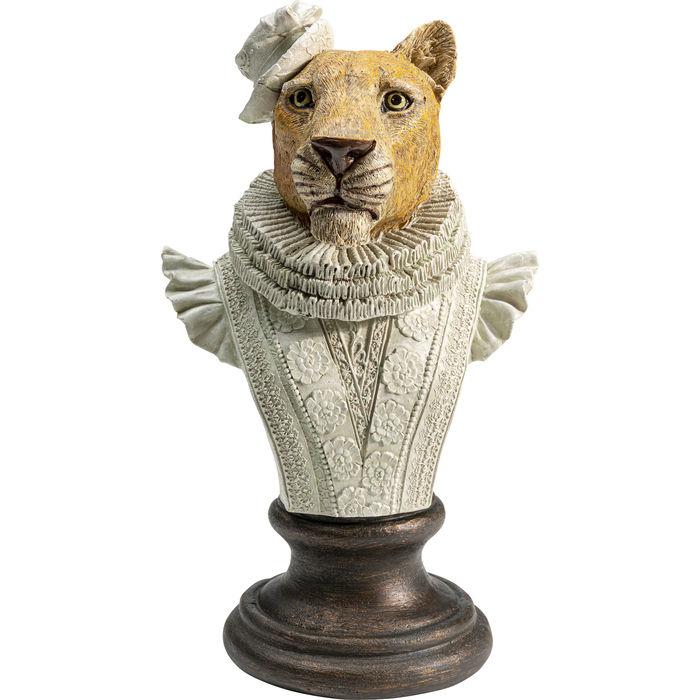 Objects Home Decor Deco Object Sir Leopard White 29cm