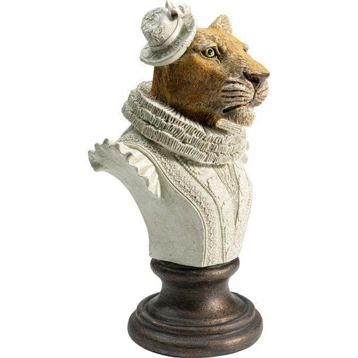 Objects Home Decor Deco Object Sir Leopard White 29cm