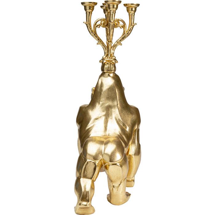 Objects Home Decor Candle Holder Gorilla Gold 71cm