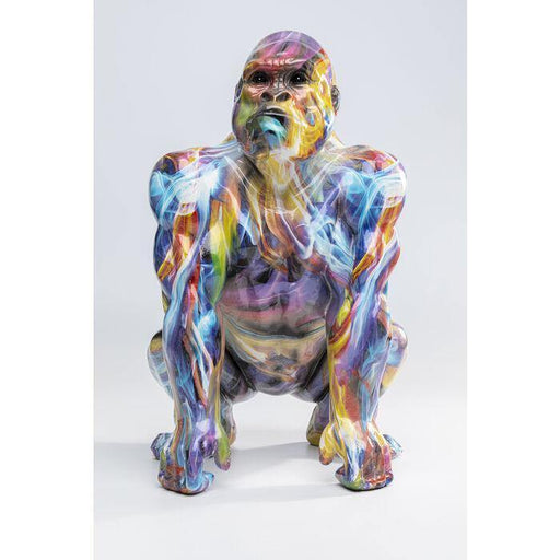 Sculptures Home Decor Deco Figurine Watching Gorilla Colorful