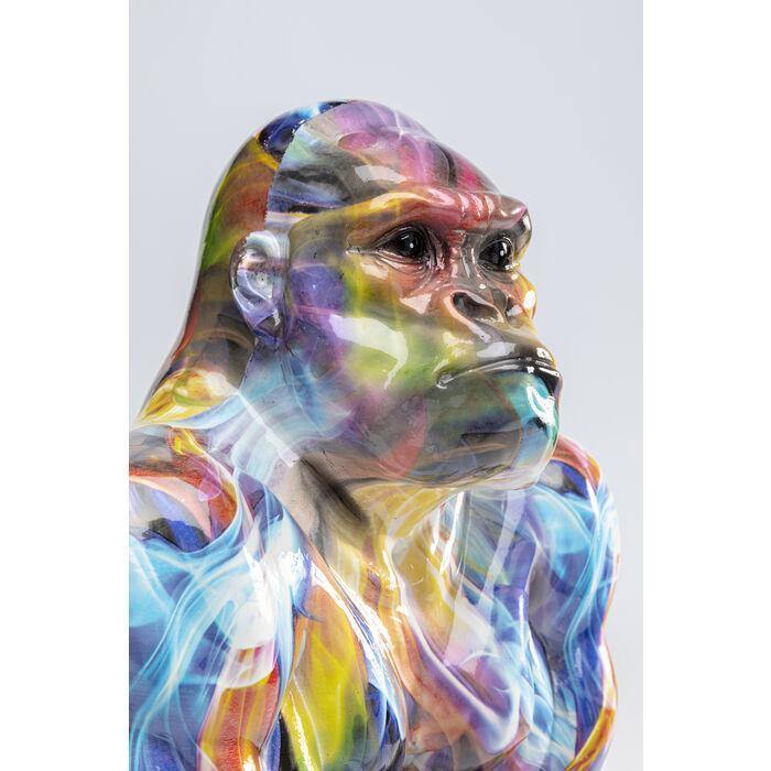 Sculptures Home Decor Deco Figurine Watching Gorilla Colorful