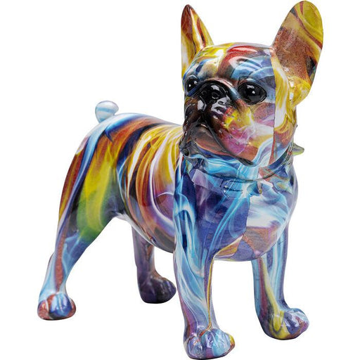 Sculptures Home Decor Deco Figurine Frenchie Colorful 24cm