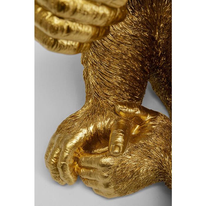 Sculptures Home Decor Deco Figurine Baby Ape Gold 53cm
