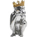 Objects Home Decor Deco Figurine King Lui Silver 35cm