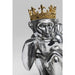 Objects Home Decor Deco Figurine King Lui Silver 35cm
