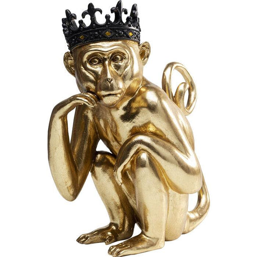 Sculptures Home Decor Deco Figurine King Lui Gold 35cm