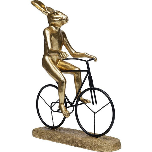 Sculptures Home Decor Deco Object Cyclist Rabbit 29cm