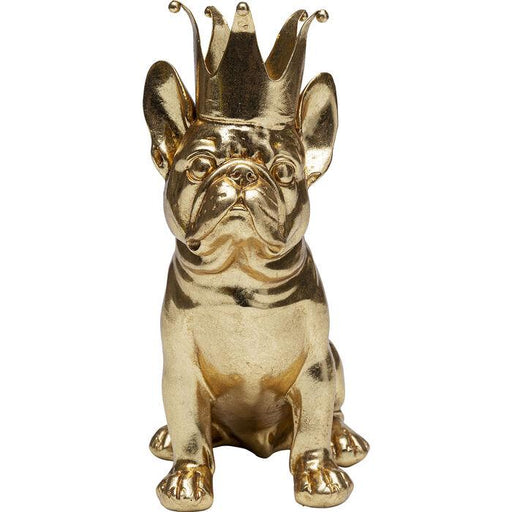 Sculptures Home Decor Deko Figurine Crowned Dog 19cm