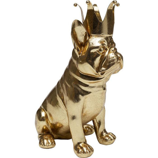 Sculptures Home Decor Deko Figurine Crowned Dog 19cm