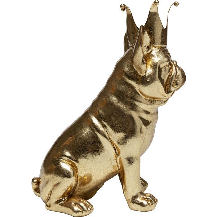 Sculptures Home Decor Deko Figurine Crowned Dog 19cm