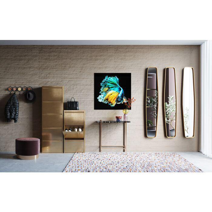 Wall Art - Kare Design - Glass Picture Aqua Queen Fish 100x100cm - Rapport Furniture
