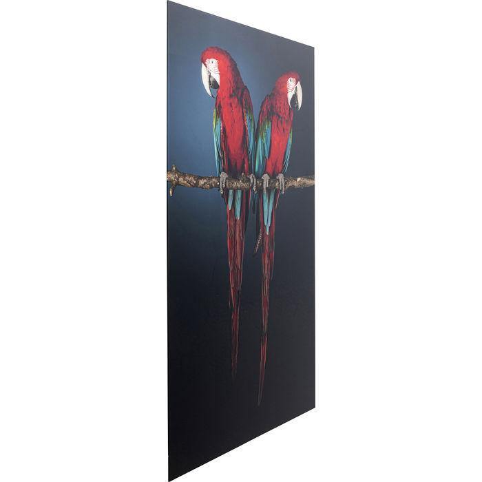 Wall Art - Kare Design - Glass Picture Twin Parrot 80x120 - Rapport Furniture
