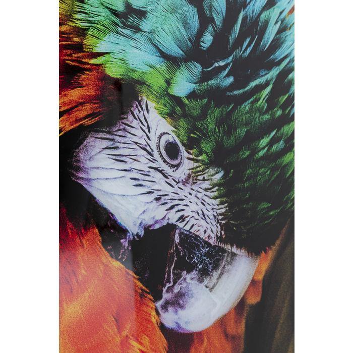 Wall Art - Kare Design - Glass Picture Tropical Parrot 120x80 - Rapport Furniture