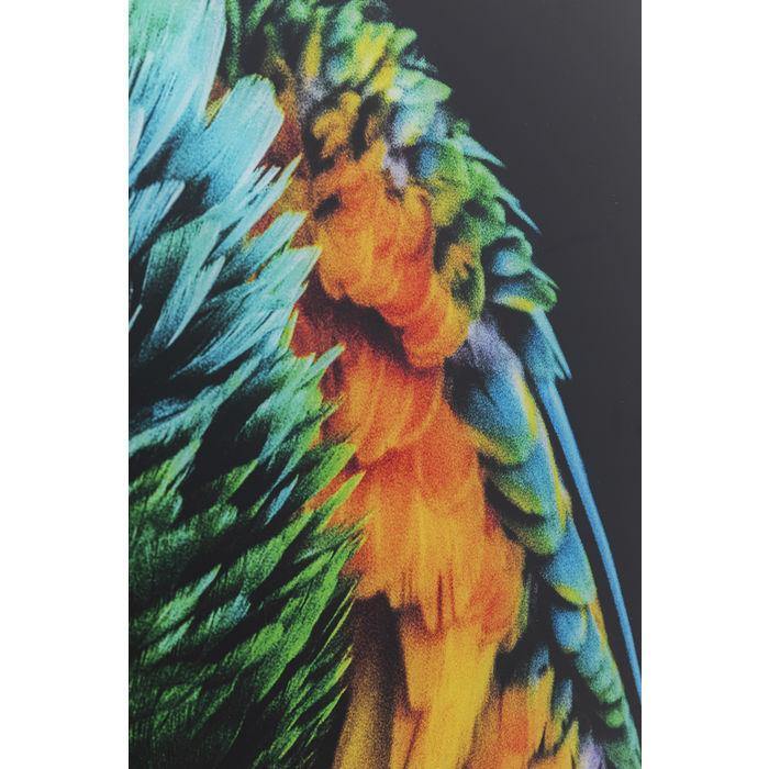 Wall Art - Kare Design - Glass Picture Tropical Parrot 120x80 - Rapport Furniture