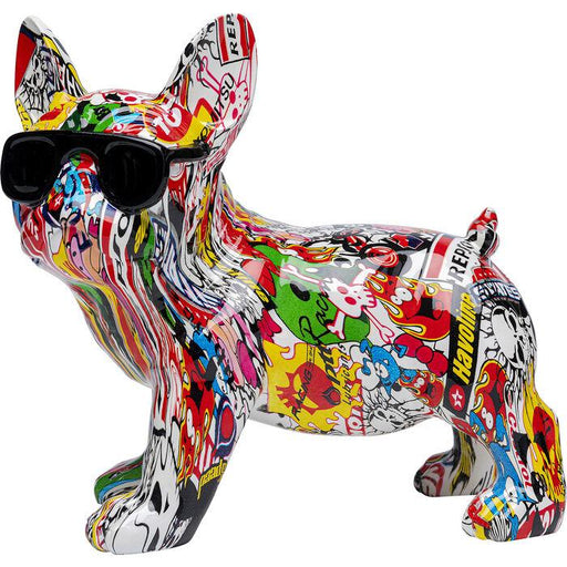 Objects Home Decor Deco Figurine Comic Dog Glasses 25cm