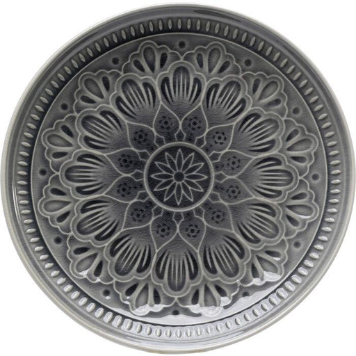 Kitchen Tableware Plate Sicilia Mandala Grey Ø21cm