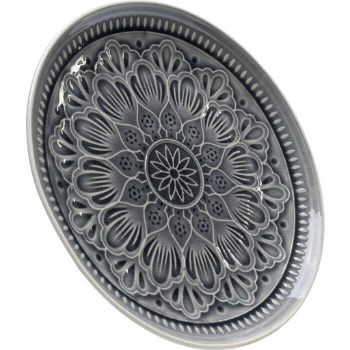 Kitchen Tableware Plate Sicilia Mandala Grey Ø27cm