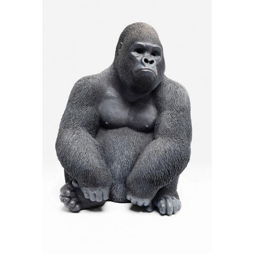 Sculptures Home Decor Deco Object Monkey Gorilla Side Medium Black