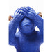 Sculptures Home Decor Money Box Monkey Mizaru Blue