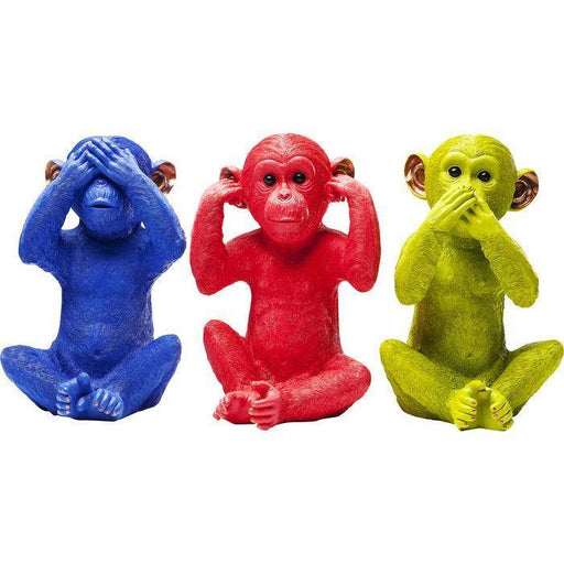 Kare Design  Money Box Monkey Mizaru Blue