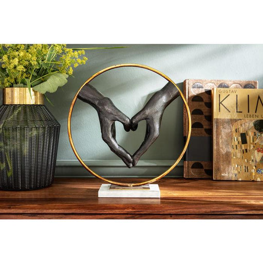 Sculptures Home Decor Deco Object Elements Heart Hand 33cm