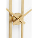Home Decor Clocks Wall Clock Clip Gold Ø107cm