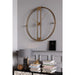Home Decor Clocks Wall Clock Clip Gold Ø107cm