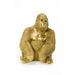 Sculptures Home Decor Deco Figurine Monkey Gorilla Side Medium Gold