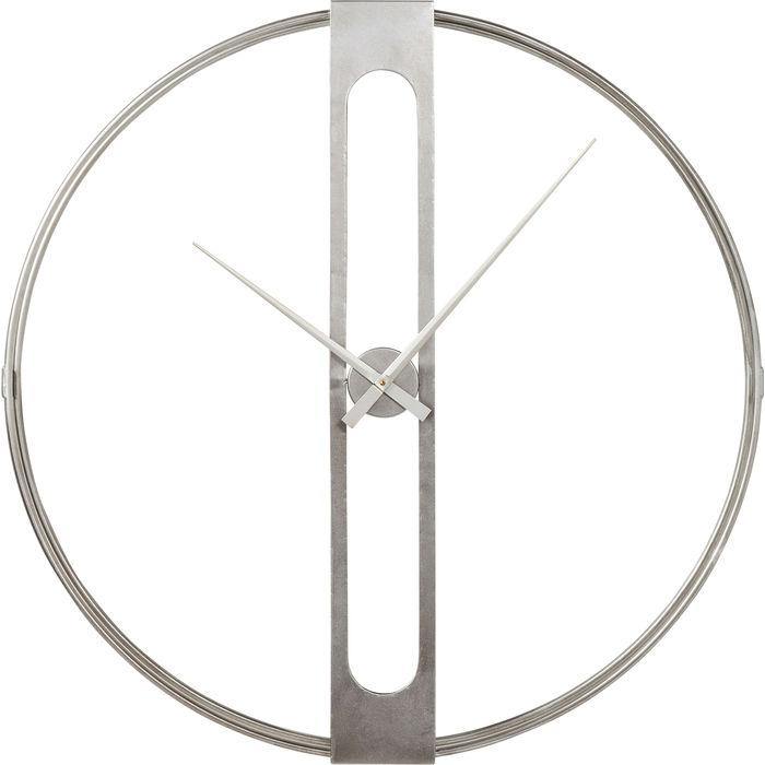 Home Decor Clocks Wall Clock Clip Silver Ø107cm