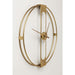 Home Decor Clocks Wall Clock Clip Gold Ø60cm