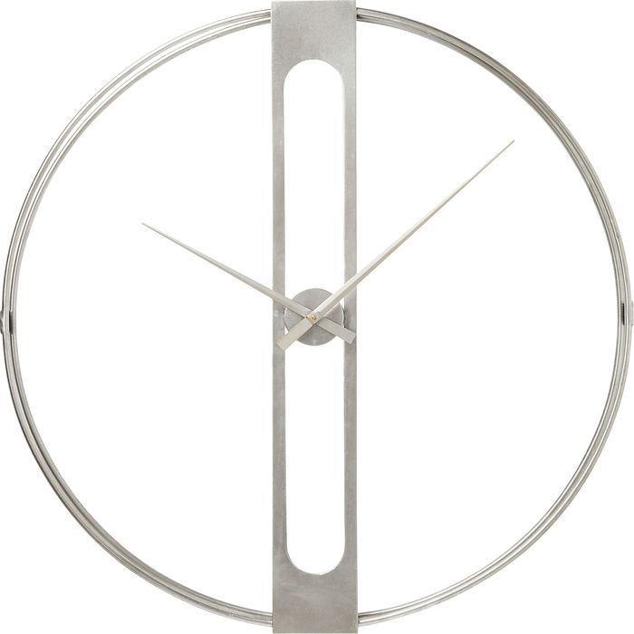 Home Decor Clocks Wall Clock Clip Silver Ø60cm