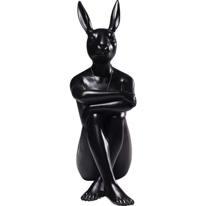 Sculptures Home Decor Deco Figurine Gangster Rabbit Black