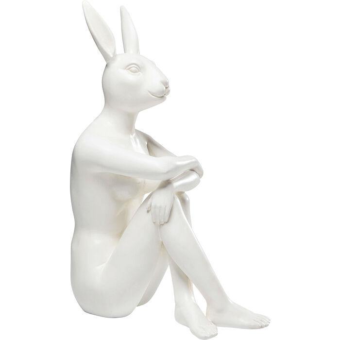 Sculptures Home Decor Deco Figurine Gangster Rabbit White