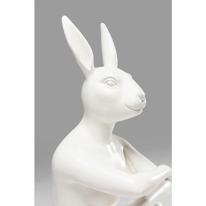 Sculptures Home Decor Deco Figurine Gangster Rabbit White