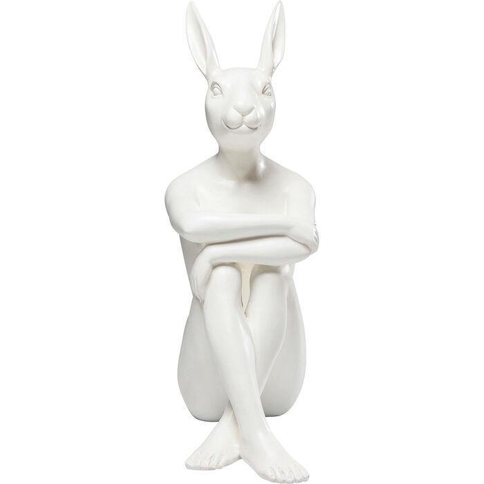 Sculptures Home Decor Deco Figurine Gangster Rabbit White