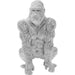 Sculptures Home Decor Deco Figurine Shiny Gorilla Silver 46cm