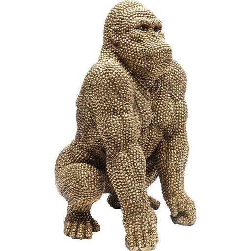 Sculptures Home Decor Deco Figurine Gorilla Gold 46cm