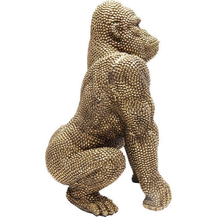 Sculptures Home Decor Deco Figurine Gorilla Gold 46cm