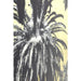 Home Decor Wall Art Picture Glass Metallic Palms 180x120cm