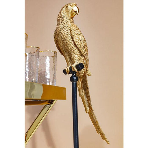 Sculptures Home Decor Deco Figurine Parrot Gold