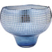 Home Decor Vases Vase Grid Luster Blue 28cm