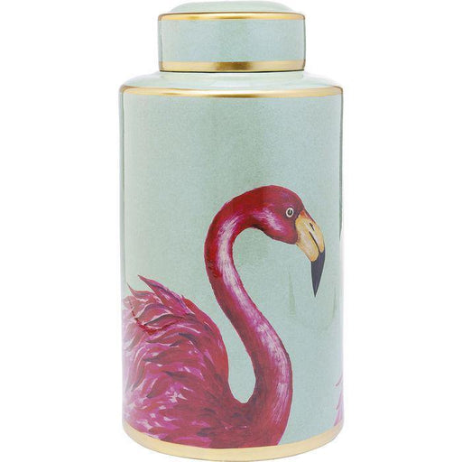 Sculptures Home Decor Deco Jar Flamingos 39cm