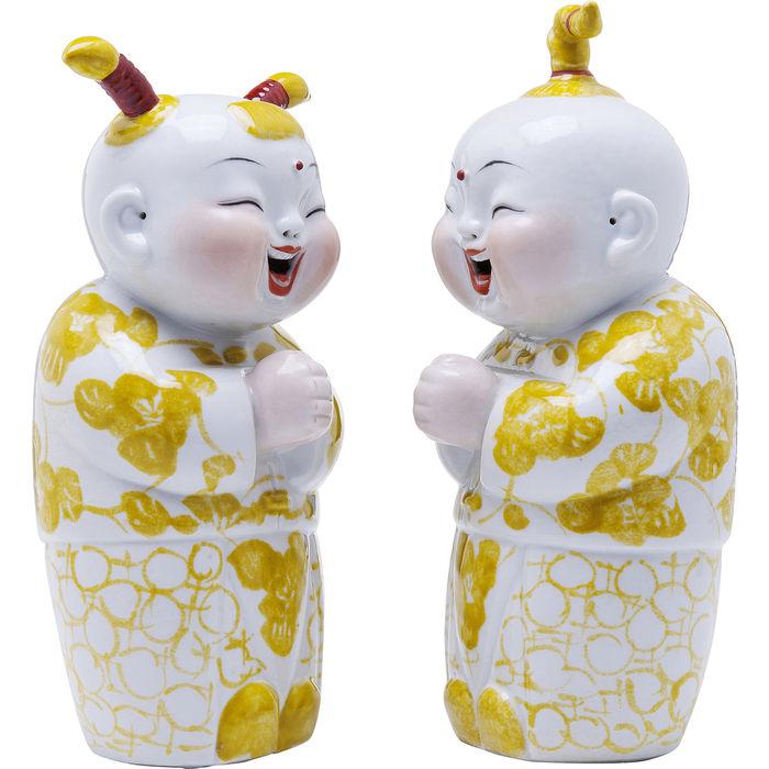 Sculptures Home Decor Deco Figurine Happy Kids (2/Set)