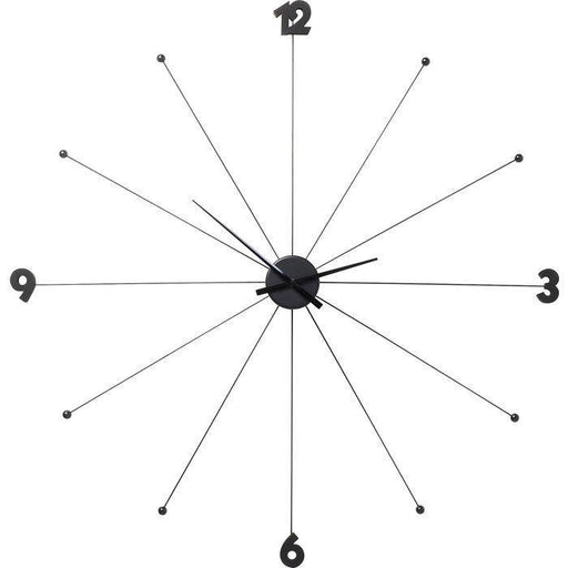 Home Decor Clocks Wall Clock Like Umbrella Black